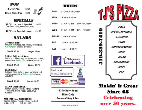Our customers at T J's Pizza have come to expect some of the best italian food in Asbury Park. . Tjs pizza asbury park menu